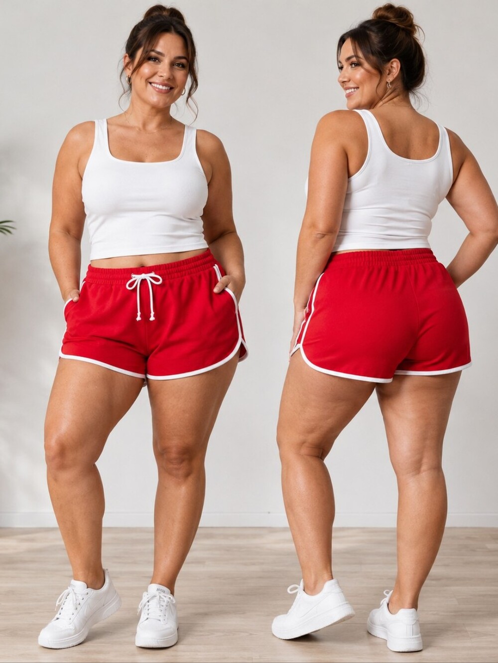 Wild Fable Red Retro Dolphin Shorts XL NWT Retro Athleisure Sporty y2k Varsity